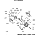 Section Diagram and Parts List for DDP1380SDM  General Electric Dryer