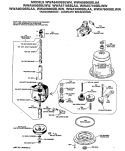 TRANSMISSION - COMPLETE BREAKDOWN Diagram and Parts List for WWA7600SBLAA  General Electric Washer
