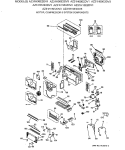 MOTOR, COMPRESSOR & SYSTEM COMPONENTS Diagram and Parts List for AZ31H06E2DV3  General Electric Air Conditioner