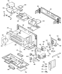 Section Diagram and Parts List for JVM172J01  General Electric Microwave