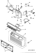 Section Diagram and Parts List for AZ21E15D2CV3  General Electric Air Conditioner