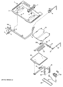 Section Diagram and Parts List for JGBP29GES3  General Electric Range