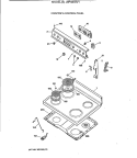 Part Location Diagram of WB36X5753 GE TRIM BRACKET Assembly