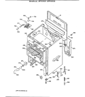 Section Diagram and Parts List for JBP23GS2  General Electric Range