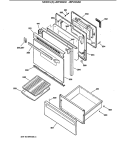 Section Diagram and Parts List for JBP23GS2  General Electric Range