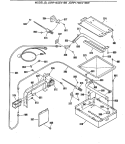 Section Diagram and Parts List for JGRP16GEV1BB  General Electric Range