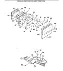 Section Diagram and Parts List for JGRP16GEV1BB  General Electric Range