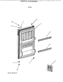 DOOR Diagram and Parts List for TAX4DNXBWH  General Electric Refrigerator