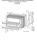 FREEZER DOOR Diagram and Parts List for TBX18DAXKRWW  General Electric Refrigerator