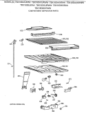 COMPARTMENT SEPARATOR PARTS Diagram and Parts List for TBX18DAXKRWW  General Electric Refrigerator