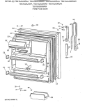 FRESH FOOD DOOR Diagram and Parts List for TBX18JAXKRAA  General Electric Refrigerator