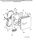 FRONT PANEL & DOOR Diagram and Parts List for DPXQ473GT0WW  General Electric Dryer