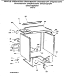 CABINET Diagram and Parts List for DPXQ473GT0WW  General Electric Dryer