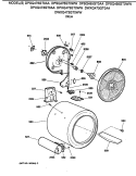 DRUM Diagram and Parts List for DPXQ473GT0WW  General Electric Dryer