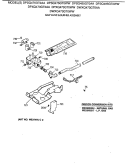 GAS VALVE & BURNER ASSEMBLY Diagram and Parts List for DPXQ473GT0WW  General Electric Dryer