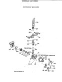 MOTOR - PUMP MECHANISM Diagram and Parts List for GSC1200X04  General Electric Dishwasher