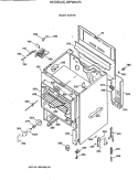 BODY PARTS Diagram and Parts List for JBP26AV3  General Electric Range