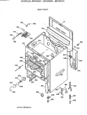 BODY PARTS Diagram and Parts List for JBP45WW1  General Electric Range