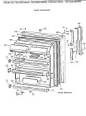FRESH FOOD DOOR Diagram and Parts List for TBX19DIYARAA  General Electric Refrigerator