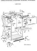 CABINET PARTS Diagram and Parts List for TBX19DIYARAA  General Electric Refrigerator
