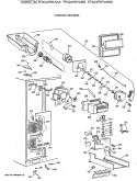 FREEZER SECTION Diagram and Parts List for TPX24PRYABB  General Electric Refrigerator