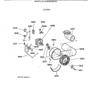 BLOWER Diagram and Parts List for DSKS433ET0  General Electric Dryer