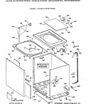 CABINET, COVER & FRONT PANEL Diagram and Parts List for WPXQ3090T2AA  General Electric Washer