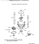 SUSPENSION, PUMP & DRIVE COMPONENTS Diagram and Parts List for WCCB2050T2AC  General Electric Washer