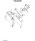 CABINET FRONT ASM. Diagram and Parts List for DDC5000MDL  General Electric Dryer