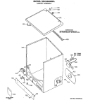 CABINET ASSEMBLY Diagram and Parts List for DDC6000MDL  General Electric Dryer