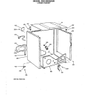 LOWER CABINET Diagram and Parts List for DDC4500SAM  General Electric Dryer