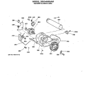BLOWER & DRIVE ASM. Diagram and Parts List for DDC4400SAM  General Electric Dryer