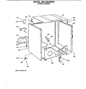 LOWER CABINET Diagram and Parts List for DDC4500SBM  General Electric Dryer