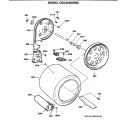 Section Diagram and Parts List for DDC4500SBM  General Electric Dryer