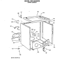 UPPER CABINET Diagram and Parts List for DDC4400SFM  General Electric Dryer