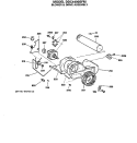 BLOWER & DRIVE ASSEMBLY Diagram and Parts List for DDC4400SFM  General Electric Dryer