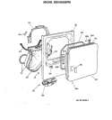 Section Diagram and Parts List for DDC4500SFM  General Electric Dryer
