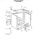 UPPER CABINET Diagram and Parts List for DDC4500SFM  General Electric Dryer