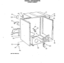 LOWER CABINET Diagram and Parts List for DDC4500SFM  General Electric Dryer