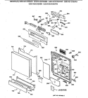 Section Diagram and Parts List for GSD4410X66AA  General Electric Dishwasher