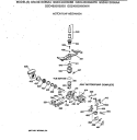 MOTOR - PUMP MECHANISM Diagram and Parts List for GSD4410X66AA  General Electric Dishwasher
