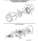 BLOWER & DRIVE ASSEMBLY Diagram and Parts List for DDC5400SCLAD  General Electric Dryer