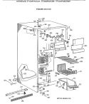 FREEZER SECTION Diagram and Parts List for TFX24PAXCAA  General Electric Refrigerator