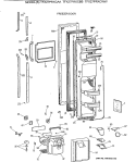 FREEZER DOOR Diagram and Parts List for TFX27PRXCBB  General Electric Refrigerator