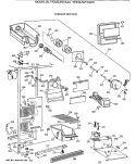FREEZER SECTION Diagram and Parts List for TFX22JWYAWW  General Electric Refrigerator