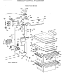 FRESH FOOD SECTION Diagram and Parts List for TFX22JWYAWW  General Electric Refrigerator