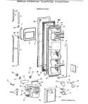 FREEZER DOOR Diagram and Parts List for TFX25PRYABB  General Electric Refrigerator