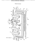 FRESH FOOD DOOR Diagram and Parts List for ZISW42DWA  General Electric Refrigerator