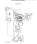 FREEZER SECTION Diagram and Parts List for ZISW42DWA  General Electric Refrigerator