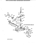 Section Diagram and Parts List for GSD4910X65AA  General Electric Dishwasher